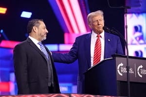 Border Patrol union leader Paul Perez learning his lines